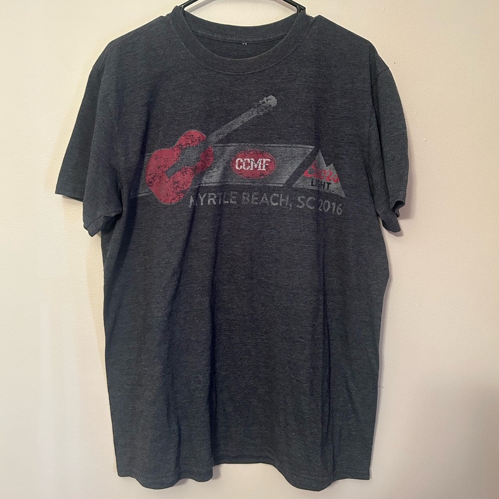 grey coors light t shirt large